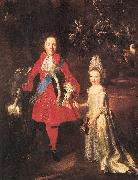 Nicolas de Largilliere Portrait of Prince James Francis Edward Stuart and Princess Louisa Maria Theresa Stuart oil on canvas